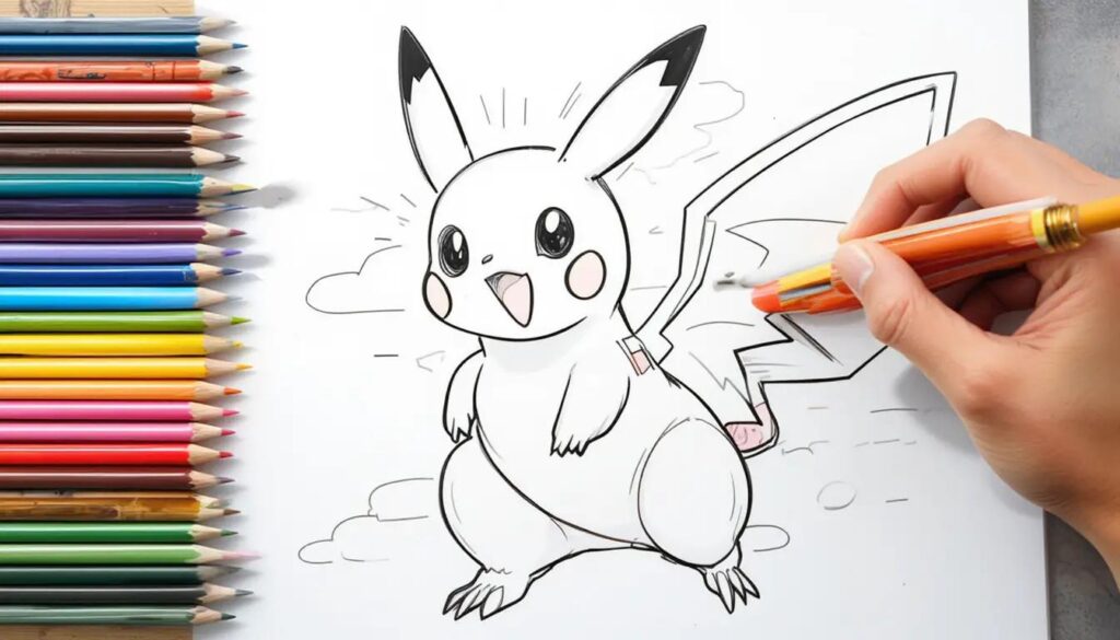 coloriage pikachu