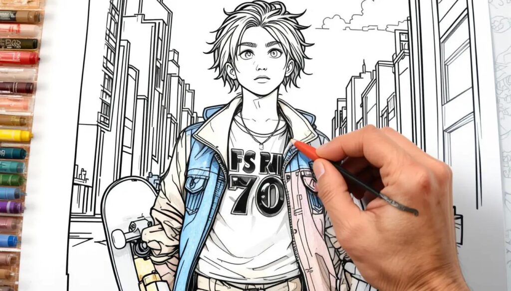 coloriage ado