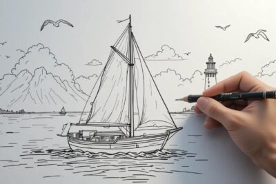 coloriage bateau