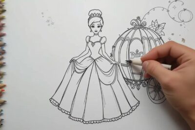 coloriage cendrillon