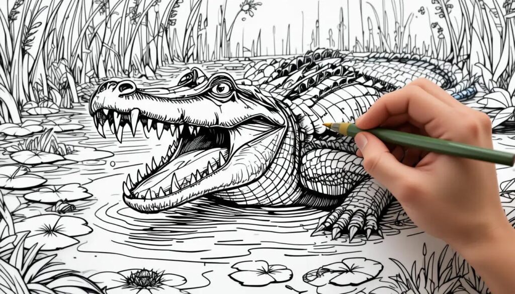 coloriage crocodile
