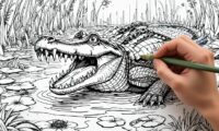 coloriage crocodile