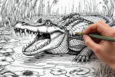 coloriage crocodile