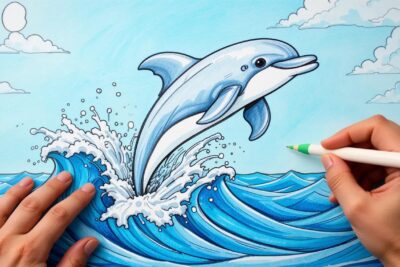 coloriage dauphin