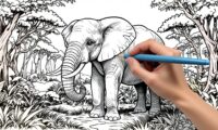 coloriage elephant