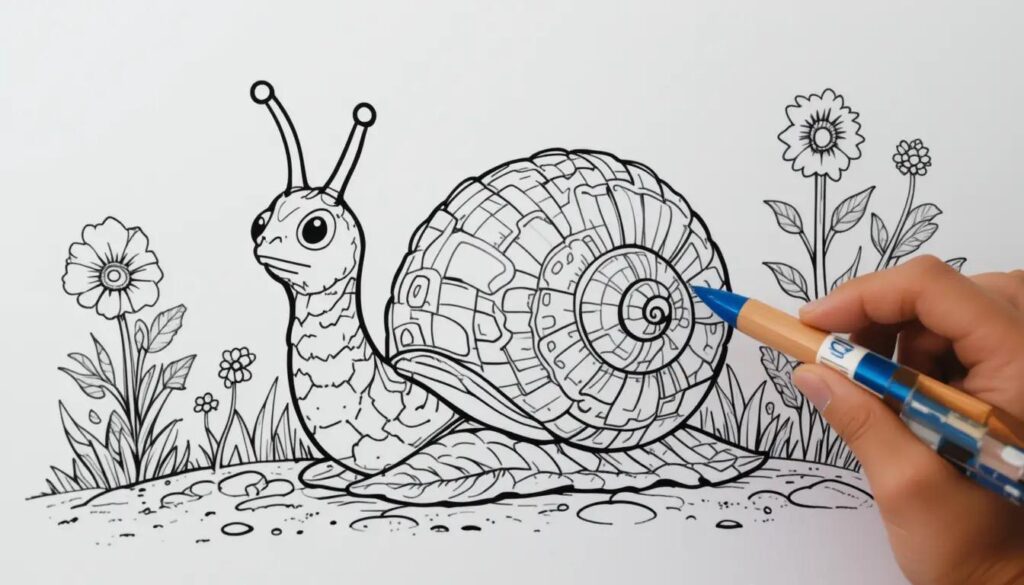 coloriage escargot