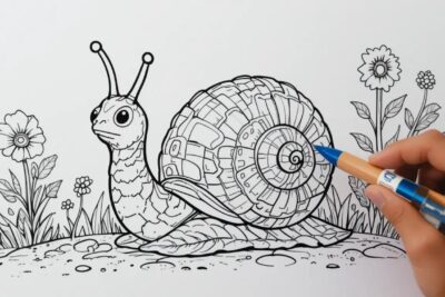 coloriage escargot