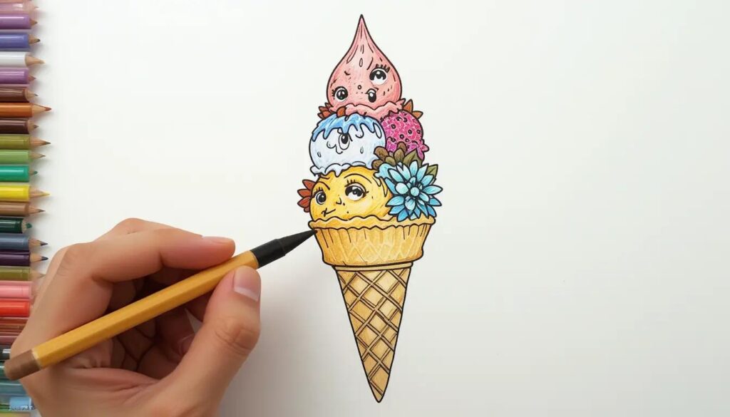 coloriage glace