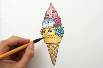 coloriage glace