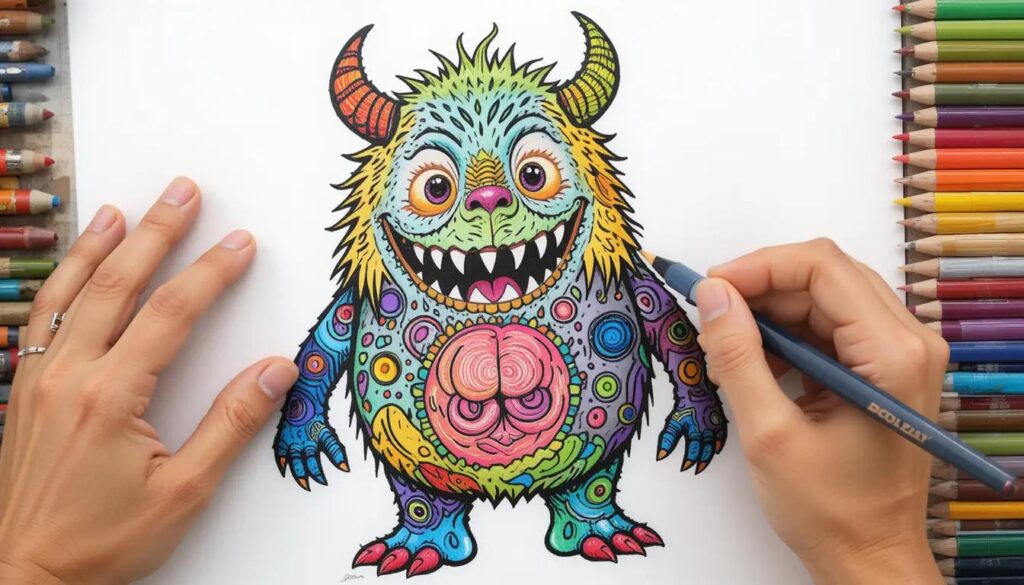 coloriage monstre