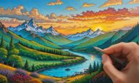 coloriage paysage