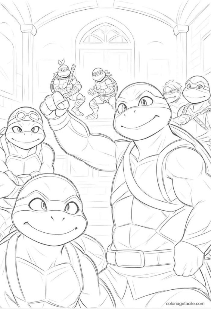 coloriage tortue ninja (1)