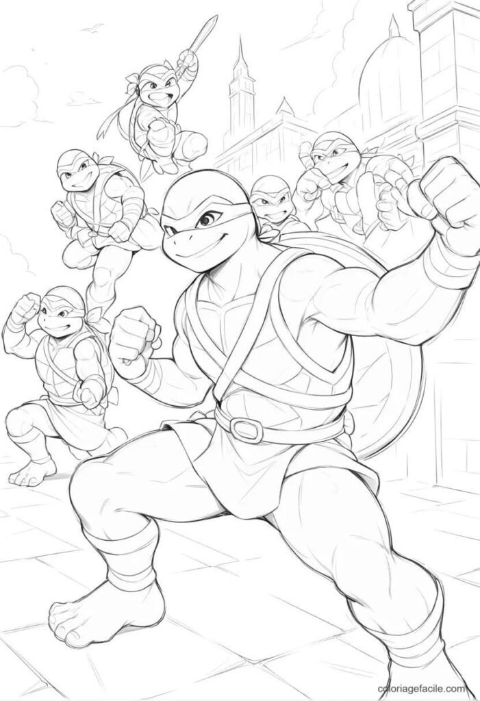 coloriage tortue ninja (2)