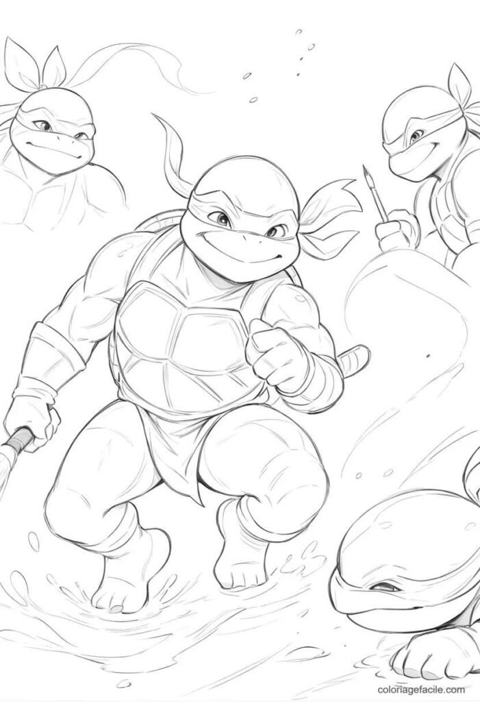 coloriage tortue ninja (4)