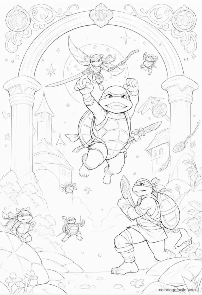 coloriage tortue ninja (9)