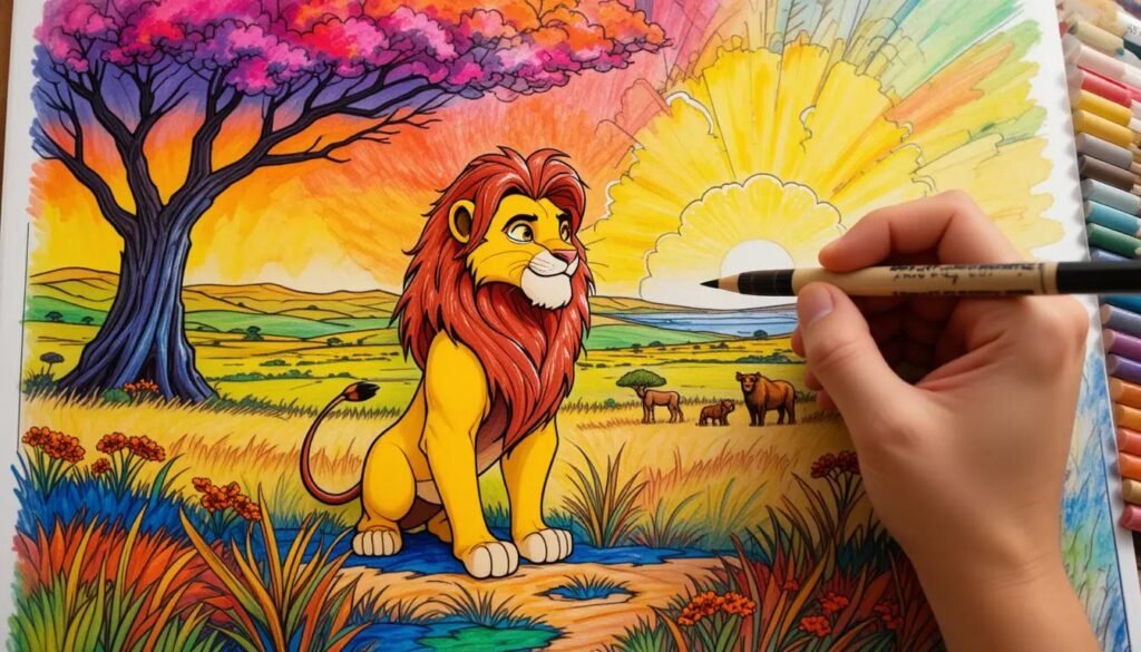 lion king coloring
