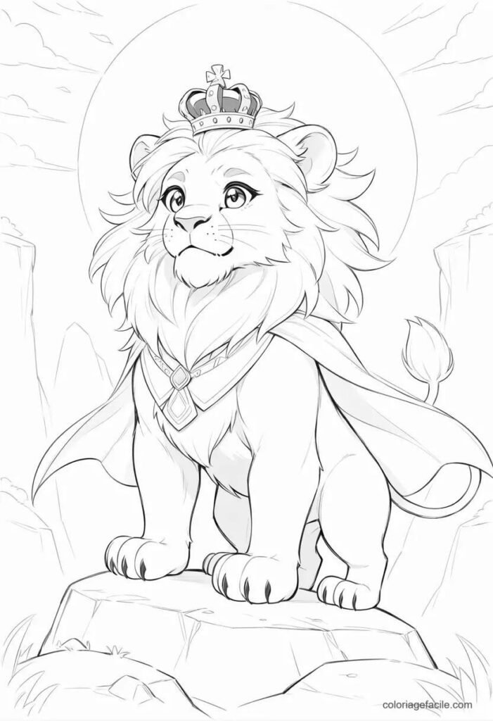 roi lion coloriage (3)