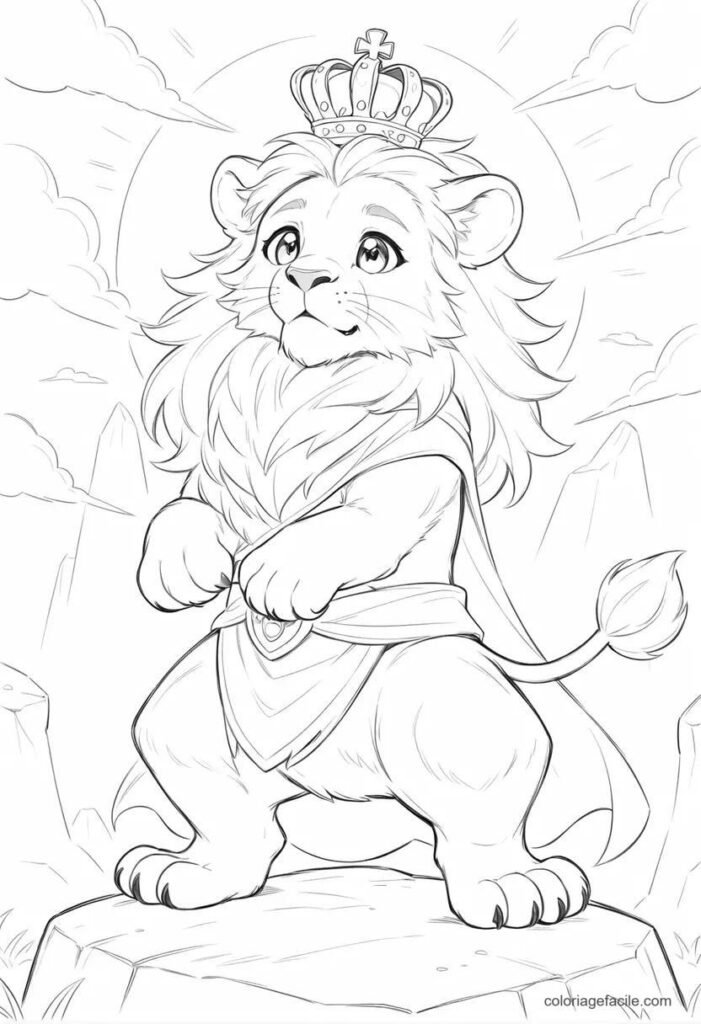 roi lion coloriage (4)