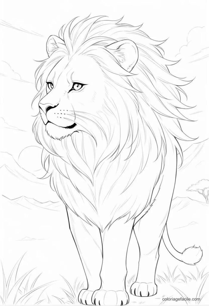 roi lion coloriage (5)