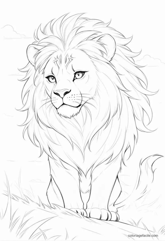 roi lion coloriage (6)