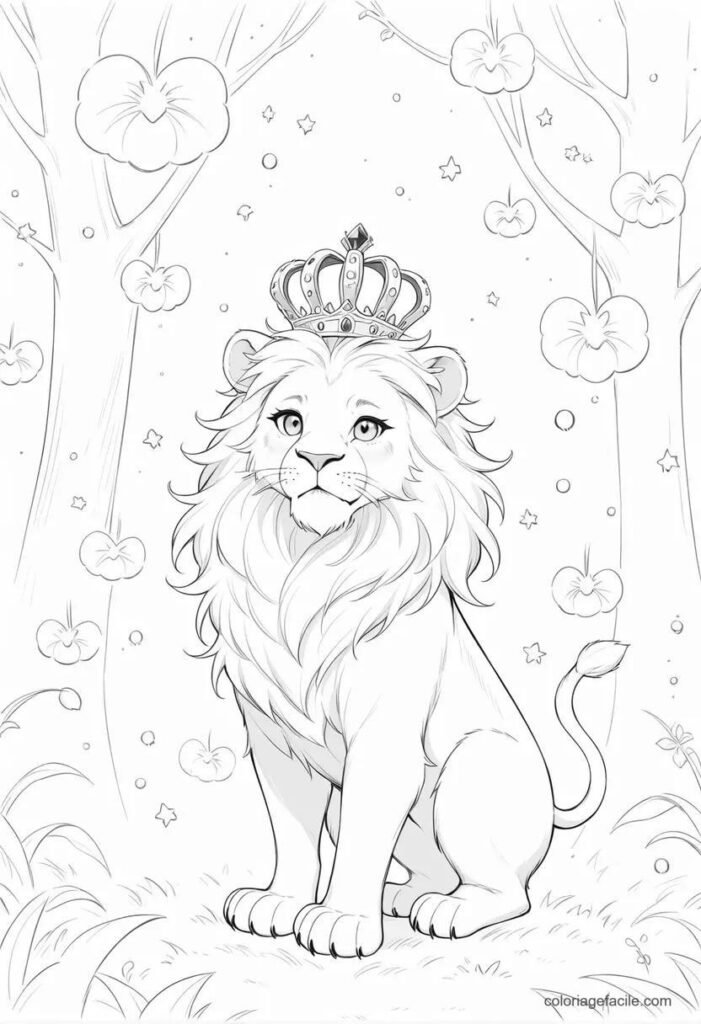 roi lion coloriage (7)
