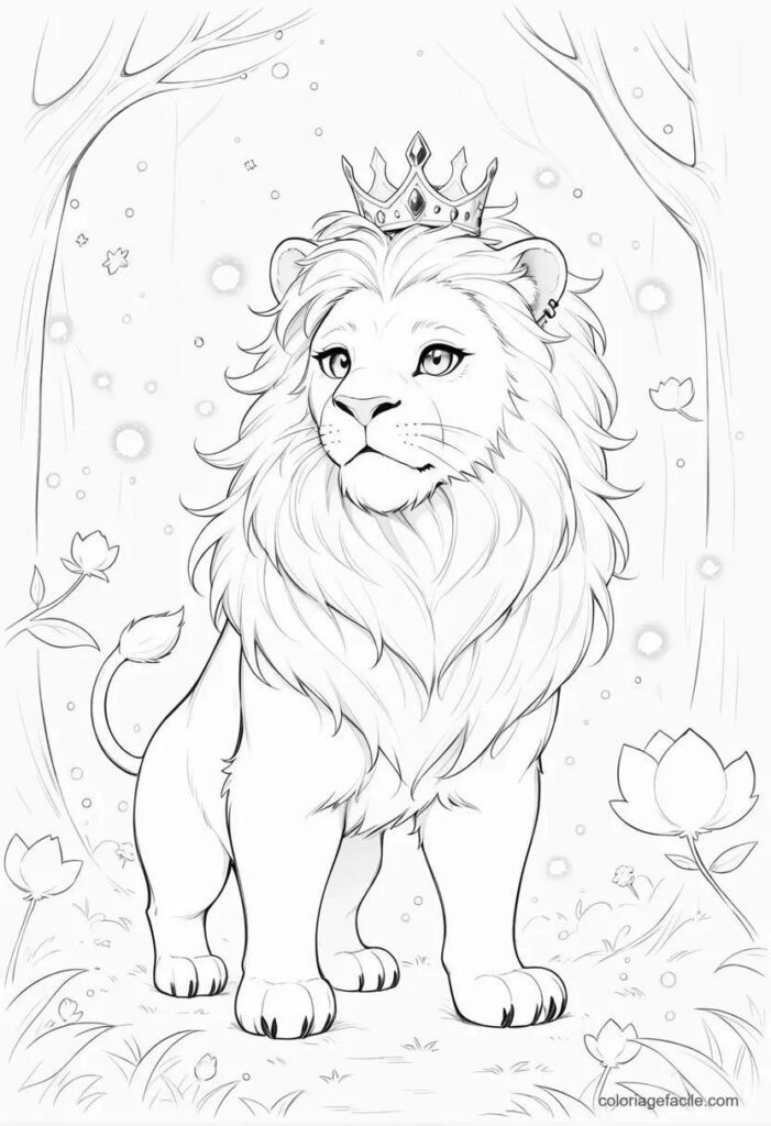 roi lion coloriage (8)
